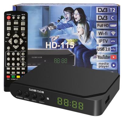 China New Popular Digital TV Set Top Box H264 Dvb T2 Receiver HD TV Dvb HD-115A Digital Set Top Box HD-115A for sale