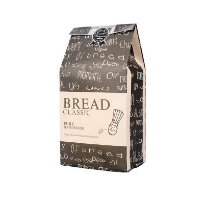 China Recycled Materials Window Food Kraft Paper Bag Bakery Paper Bag Toast Cake Custom Packaging for sale