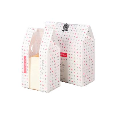 China Recycled Materials Wholesale Custom Kraft Logo Leak Proof Paper Food Take Away Bread Packaging Bag for sale