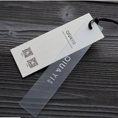 China Recyled Logo Printed Paper Tags Garment made to order Hang Tag Labels Clothing Hang tag with string for sale