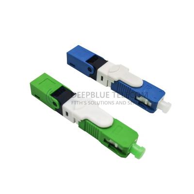 China Fiber Optic Termination Fiber optic SC APC UPC FTTH fast connector manufacturer oneclick cold fast connector for sale