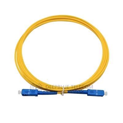 China FTTH FTTxFTTB Network FTTH Fiber optic SC UPC to SC UPC Simplex Single Mode patch cord for sale