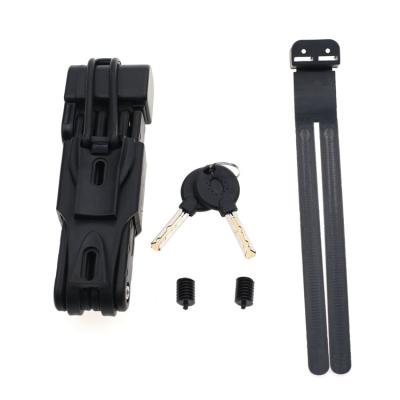 China Trailer Parts YH1098 Alloy Steel Anti - Theft Foldable Bicycle Lock for sale