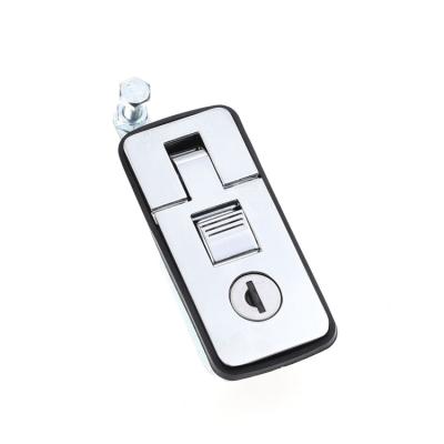 China Zinc Alloy Latch Push Button Flow Compression Lock Truck YH9619 Flat Lever Latch Lock for sale