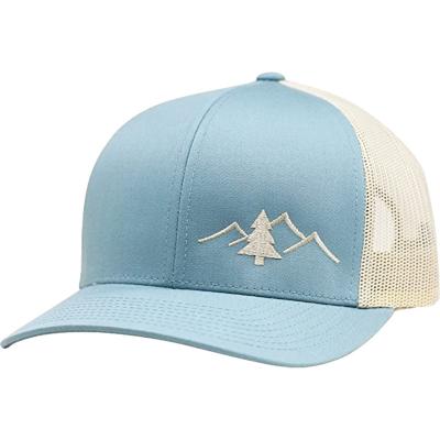 China Wholesale JOINT Black and Sky Blue Trucker Hats with Logo Caps Hats Custom Trucker for sale