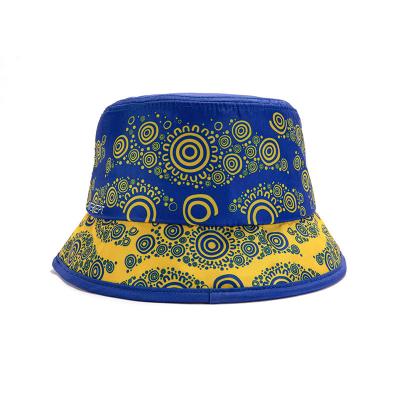 China Casual Custom Decorative Pattern Printed Bucket Hats Denim Bucket Hat Unisex Fishing Hats for sale