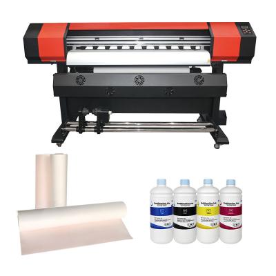 China Indoor Outdoor Advertising 1.6M Sublimation Printer Single Head XP600/DX5/DX7/5113 Customized Automatic T-shirt Printing Machine 2022 for sale