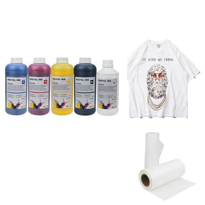 China Vivid Color And Not Easy Drag Printer Head DTF T-shirt Ink Cotton Printing DTF PRINTER Pigment Ink for sale