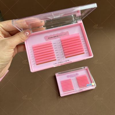 China Full Volume Colored Private Label Colored Russian Individual Volume Mix Color Eyelash Extension for sale