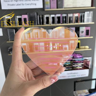 China 2022 New Arrival Luxury Colored Natural Long Heart Eyelash Palette For Classic Volume Eyelash Extensions Trays With Private Label for sale