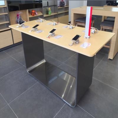 China Factory Durable Stainless Steel Mobile Phone Computer Display Metal Cell Phone Side Tables for sale