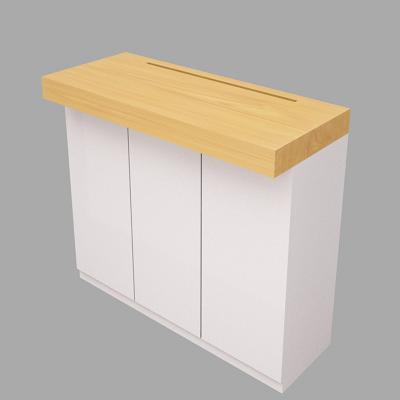 China Factory Furniture Custom Mobile Phone Table Display Indoor Wooden Countertops Display Table Show Wood Wooden Display Table for sale