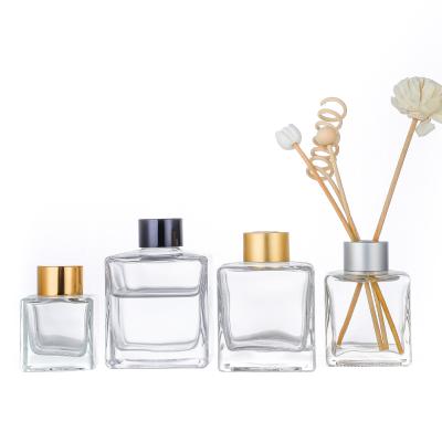 China Square 59ml 113ml 164ml 232ml 290ml Cosmetic Wholesale Custom Perfume Reed Diffuser Bottle And Packaging for sale