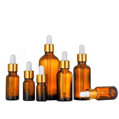 China Reusable Amber Glass Liquid Reagent Pipette Bottle Eye Dropper Cosmetic Bottles Skin Care Packaging for sale