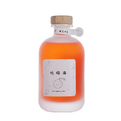 China Custom Bright Logo Empty Simple Design Mini 155ml Beverage Liquor Bottles 505ml Bottles For Sale for sale