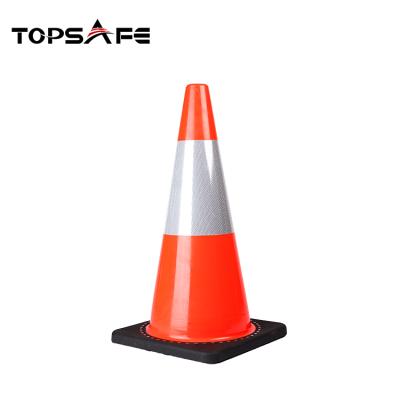 China Pavement Safety Factory Supply Good Price Traffic Cones Sleeve Safety PVC Reflective Traffic Cone for sale