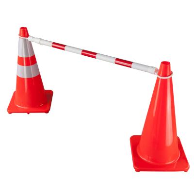 China ABC Pole + Retractable Reflector S-1481 PVC Road Safety Cone Bar for sale