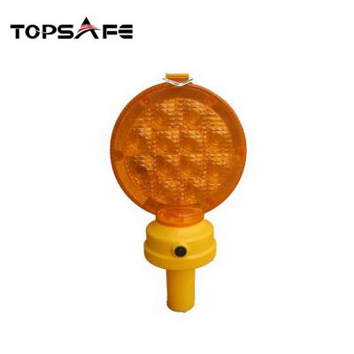 China PC Lens and PP Base Portable LED Solar Powered Traffic Light Flasher Barricade Lamp Lighting Warning Lamp for sale