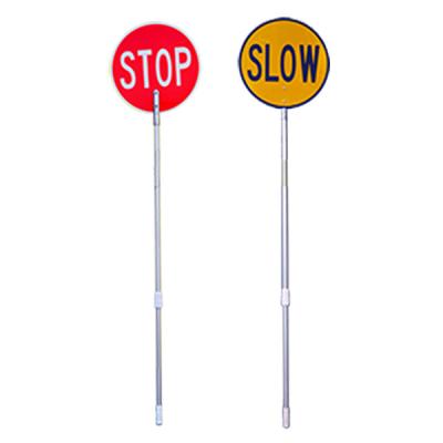 China Anti-impact Factory Direct Australian Standard Aluminum Stop / Slow Bat Traffic Road Sign for sale