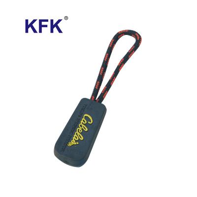 China 10 Custom Size5 Custom Size5 Nylon Metal Resin Zippers Logo Rubberized Nickel Free Silicone Plastic Bag Replacement 3 Heads Pulls Pullers Sliders for sale