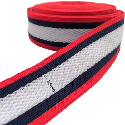 China Elastic Shoe Bags Roll Uhmwpe Sofa Custom Dog Collars Printing Tape Seat Belt Elastic Polyester Straps Coated Bridles Nylon Webbing for sale