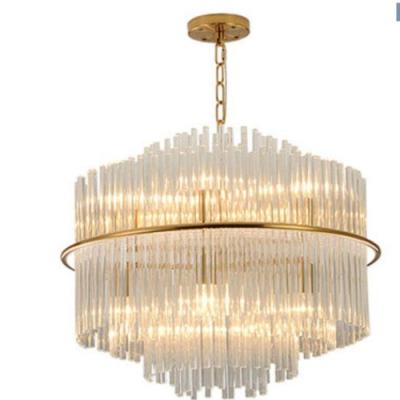 China Modern Modern Chandelier Bedroom Light Living Room Bar Crystal Glass Lighting Fixture Pendant Lamp for sale