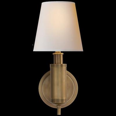 China Modern Nordic Brass Bedside Simple Front Bathroom Mirror Bedroom Dining Room Wall Lamp Brass Wall Lamp for sale