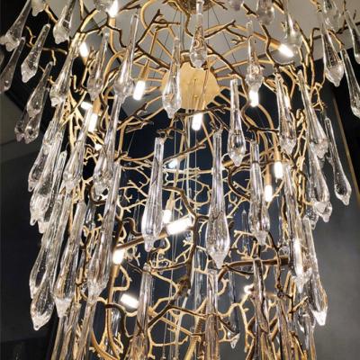 China Murano LED Art Ice Crystal Chandelier Light Modern Elegant Glass Crystal Chandelier for sale