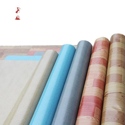 China Waterproof Wear Resistant Anti-slip Hot wholesale 1.4mm linoleum pvc plank flooring vinyl floor plastic for sale