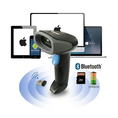 China Smart Phone 2.4Ghz Automatic Wireless Blue Tooth Payment Barcode Scanner Scan 1D 2D QR Code Reader Supermarket Supermarket for sale