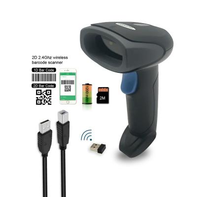 China Smart Wireless Controller 1D 2D Price Supermarket Barcode Scanner Commercial Radio Mobile Phone Reader QR Code Scanner for sale