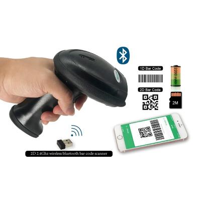 China Handheld Commercial Tooth 1D 2D Mobile Phone Wifi Barcode Scanner WiFi Commercial Blue Wireless Smart Android Scanner QR Code Commercial Barcode Scanner for sale