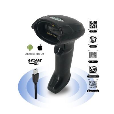 China Supermarket shopping commercial programmable phone mobile android qr code reader wired 2D handheld barcode scanner pdf417 for sale