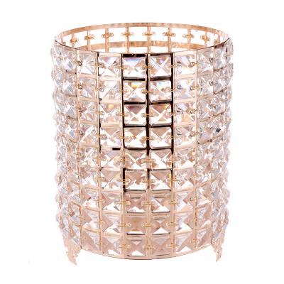 China Multifunctional Metal Crystal Container Organizer Towel Storage Basket for Home or Bathroom for sale