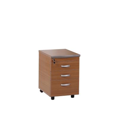 China Adjustable (Height) Locked Filing Cabinet With Wheels / Three Drawers Desk Used for sale