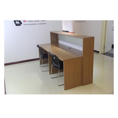 China PANEL Melamine Reception / Office Furniture 2800x1200x1100mm 	Wood Reception Desk for sale