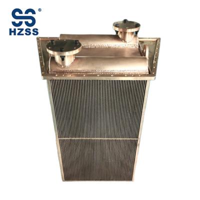 China Heat Transfer HZSS 1300kW Ship Gas Turbine Iron Air and Water or Seawater Flat-fin White Copper High Temperature Heat Exchanger for sale