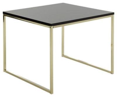 China KD JYM Factory Price Black Acrylic Top Gold Power Coating Iron Frame Living Room Cafe Minimalist Luxury Tea Table for sale