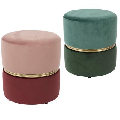 China Luxury Modern Stool Stool Sofa Chair Ottaman Unique Style Storage Fabric Cruise Ship Lounger Lounger for sale