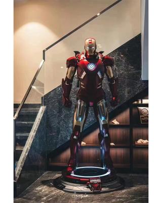 China Fiberglass Sculpture Iron Man Sculpture Custom Marvel Figure Super Hero Marvel MK50 for sale