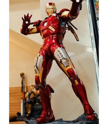 China Customized Super Hero Life Size Iron Man Statue for Home Decoration Resin Craft Sculpture for sale