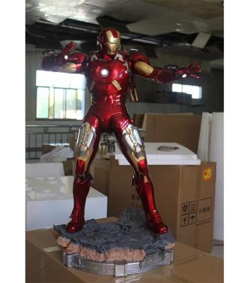 China Life Size Iron Man Action Resin Figures Mk7 Marvel Alliance Fiberglass Sculpture for sale