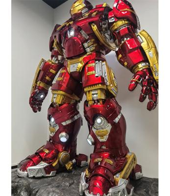 China Marvel Avengers Life-Size Iron Man Fiberglass Resin Sculpture for Interior Decoration for sale