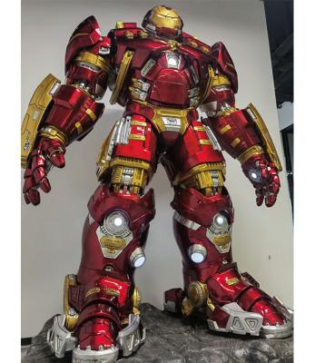 China Marvel Large Anime Character Fiberglass Life Size Iron Man Mark 44 Statue for Customized Outlet for sale