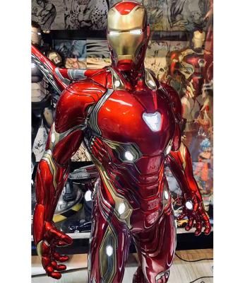 China Custom Marvel Figure Iron Man Statue Super Hero Fiberglass Iron Man Sculpture Marvel MK50 Iron Man Resin Statue for sale