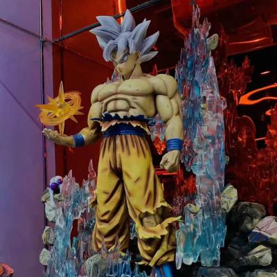 China Hot Sell Big Size 55cm Dragons Ball Ultra Instinct Goku Anime Figure Collection Goku Resin Statue for sale