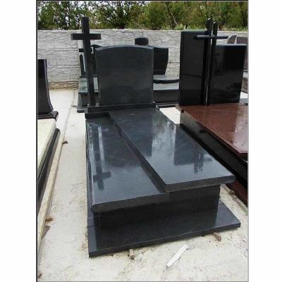 China Factory High Quality Black Tombstone and Monument Cemetery Wholesalers Granite Graves For Sale, Headstone Black Granite For Sale for sale