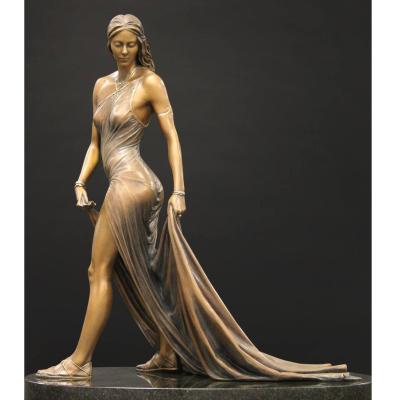 China Life Size Naked Woman Modern Garden Decoration Metal Bronze Sculpture Art Casting Craft for sale