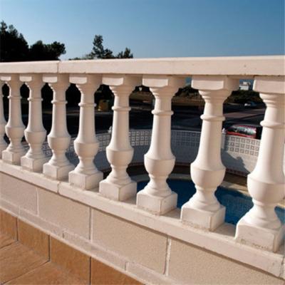 China Life Size Stone Baluster for Outdoor Courtyard Railing in White Marble at Affordable for sale