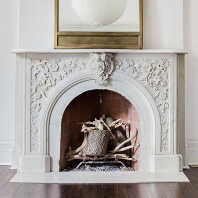 China Customized Color Marble Fireplace Mantel for Indoor Stone Fireplaces Elegant Addition for sale